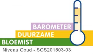 een certificaat van Barometer Duurzame Bloemist