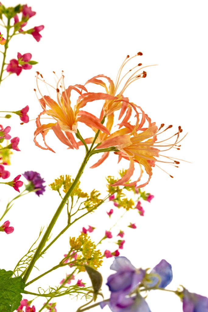 Kunstbloem nerine oranje