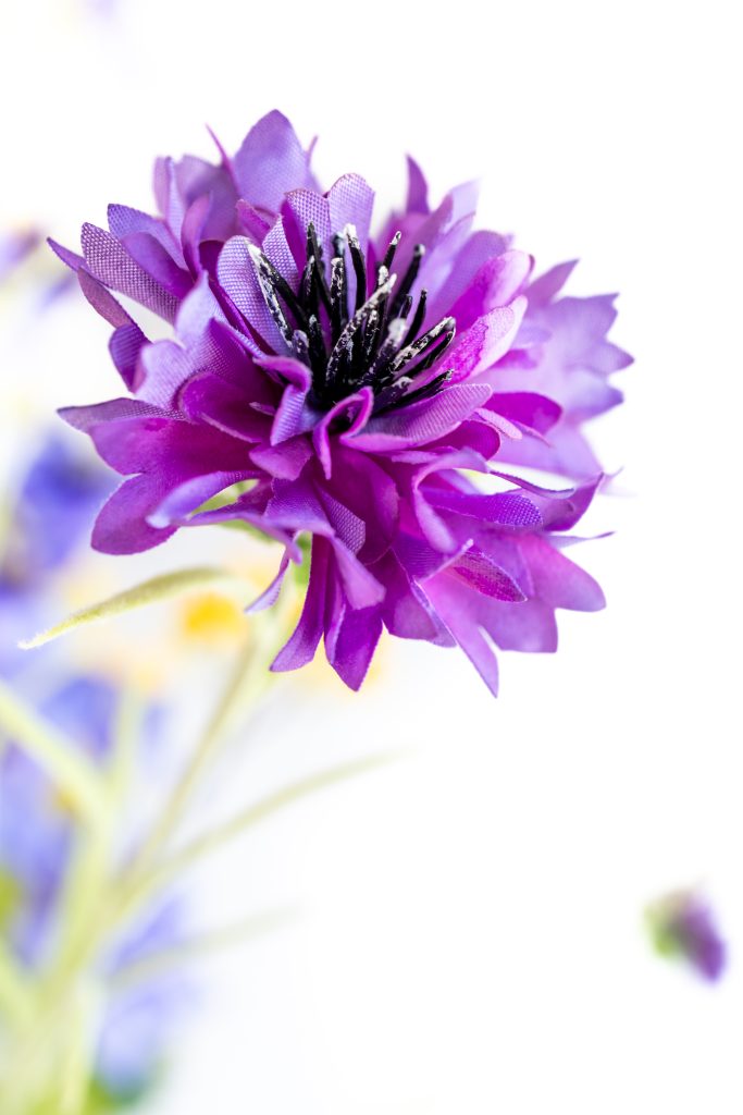 kunstbloem Scabiosa paars