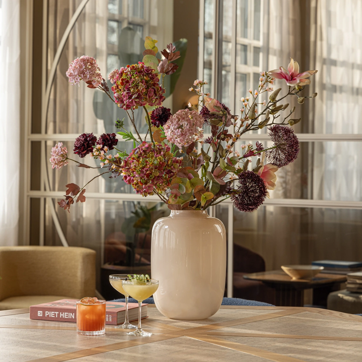 Kunstbloemen voor de herfst warme kleuren en eindeloze combinaties