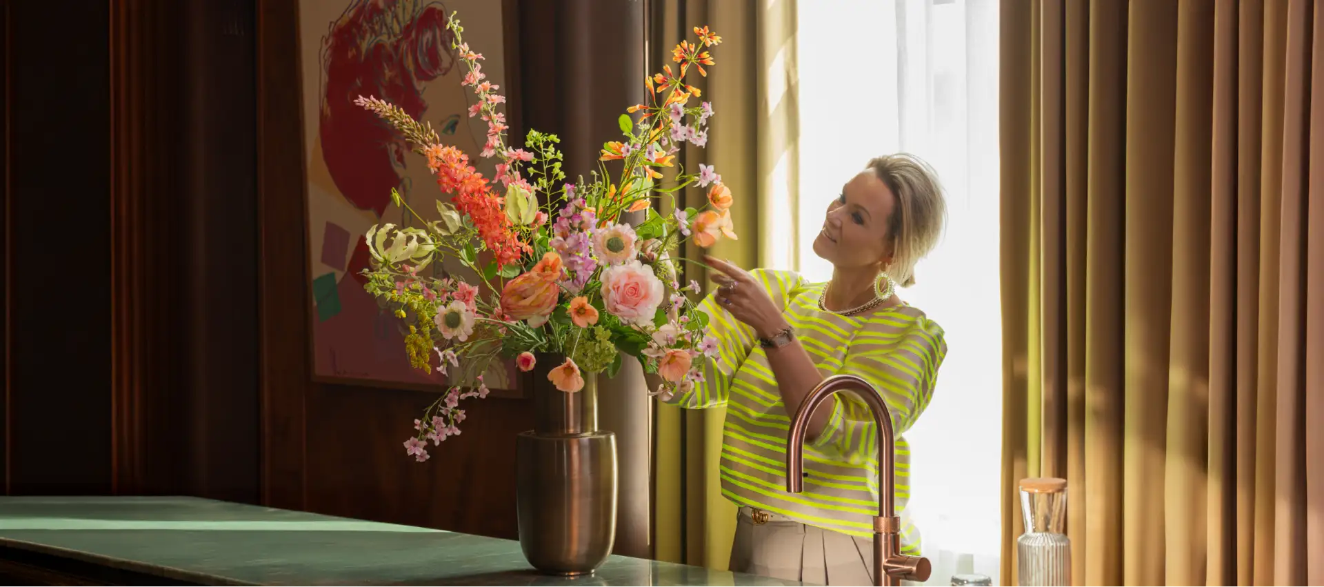 kunstbloemen onderhouden